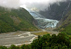 Franz Josef Glacier in the rain