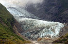 Franz Josef Glacier in the rain