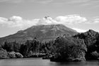View of Mt Taranaki from Lake Mangamahoe